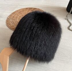 Натуральная песцовая шапка