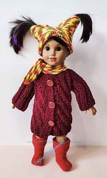 Зимовий костюм для ляльки 46 см