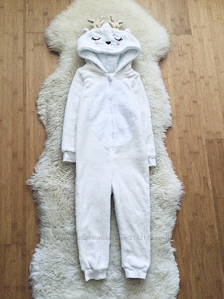 3-4 років, 104 зріст. Dreamer Флісовий кігурумі, пухнастий. піжама Оленятко