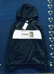 10-12 рок Adidas. Puma Оригінал утеплене Худі dry fit на флісі, толстовка з