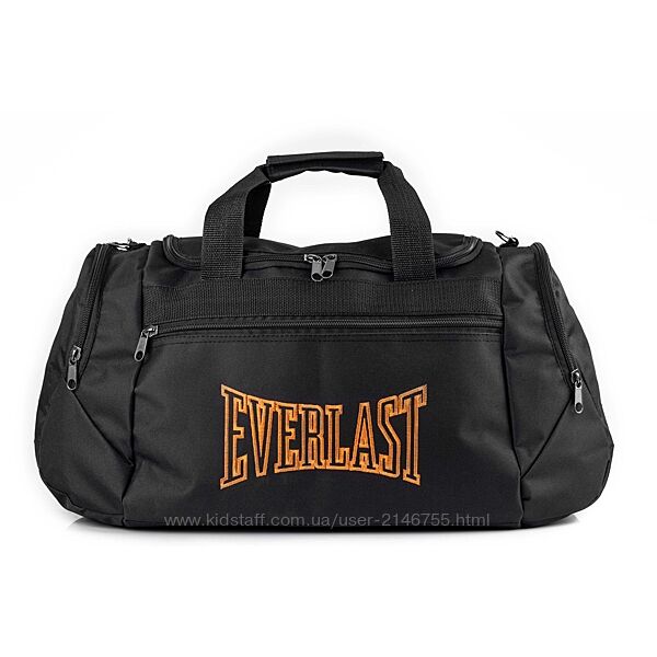 Спортивна сумка дорожня Everlast TALES orange чорна на 36 літри