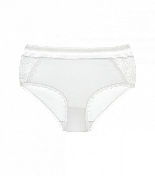 Білі ажурні жіночі труси