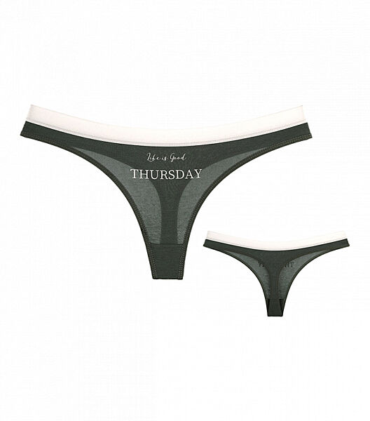 Жіночі стрінги з принтом Thursday