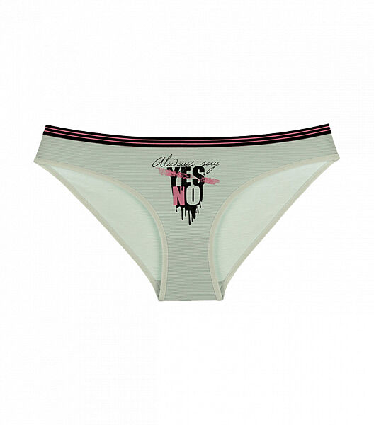 Жіночі трусики з принтом Yes No