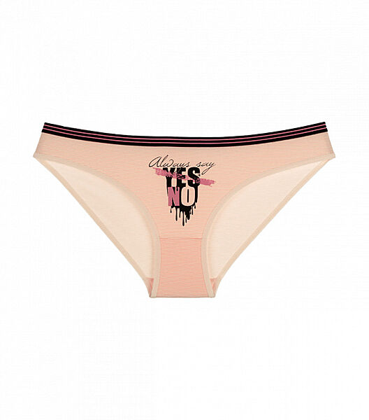 Жіночі трусики з принтом Yes No