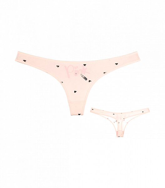 Жіночі стрінги з принтом Pink