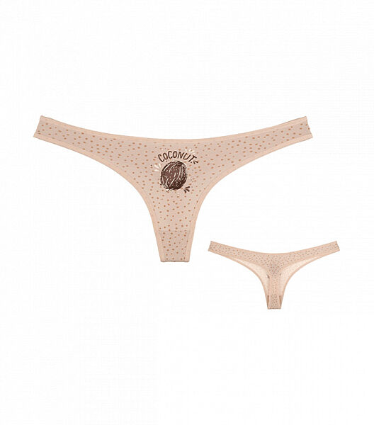 Труси жіночі стрінги з принтом Кокос Coconut