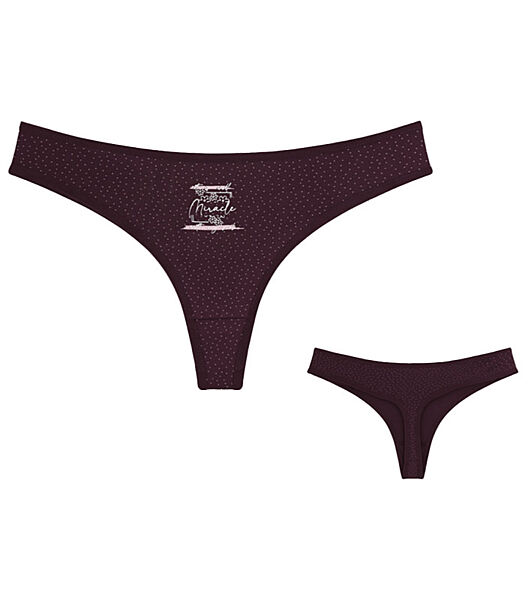 Жіночі стрінги з принтом MIRACLE