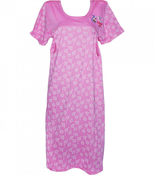 Нічна сорочка з коротким рукавом для годування