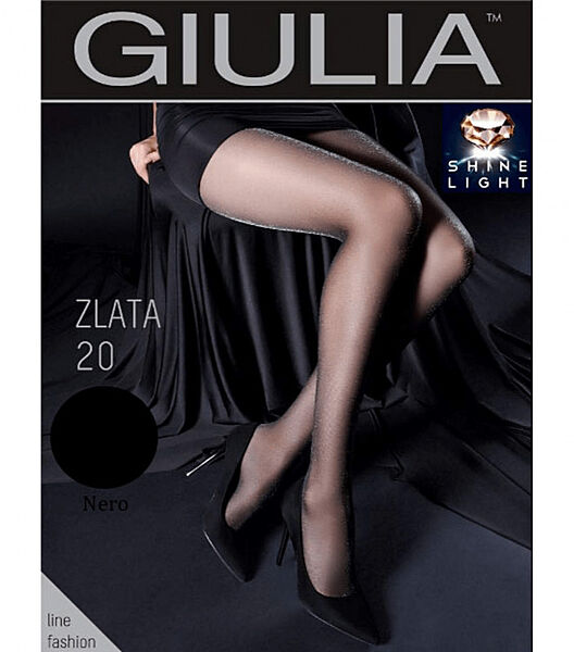 Чорніколготкиз люрексом без шортиків ZLATA 20 1