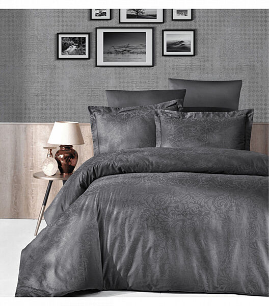 Комплект постільної білизни Jacquard Satin Dark Series First Choice