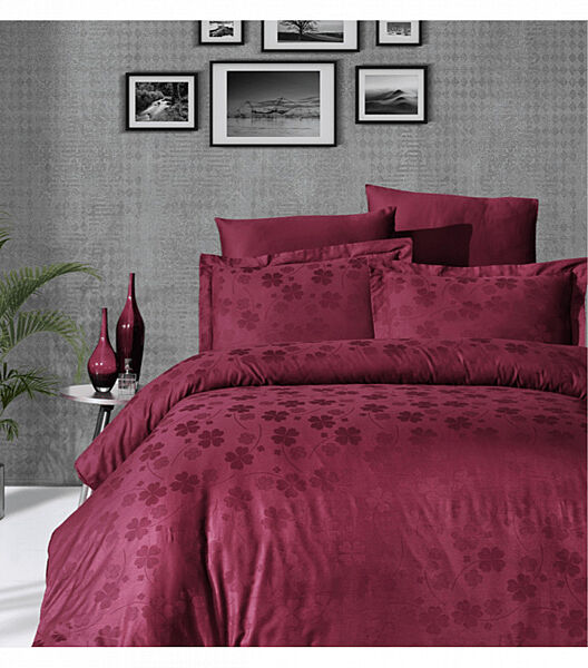 Комплект постільної білизни Jacquard Satin Dark Series First Choice