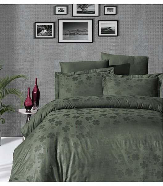 Комплект постільної білизни Jacquard Satin Dark Series First Choice