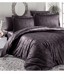 Комплект постільної білизни Jacquard Satin Dark Series First Choice