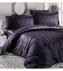 Комплект постільної білизни Jacquard Satin Dark Series First Choice