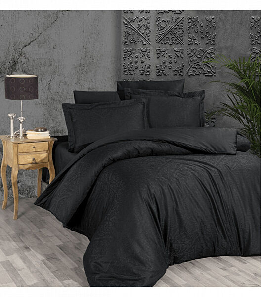 Комплект постільної білизни Jacquard Satin Dark Series First Choice