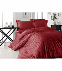 Комплект постільної білизни Jacquard Satin Dark Series First Choice