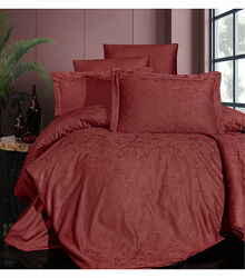 Комплект постільної білизни Jacquard Satin Dark Series First Choice