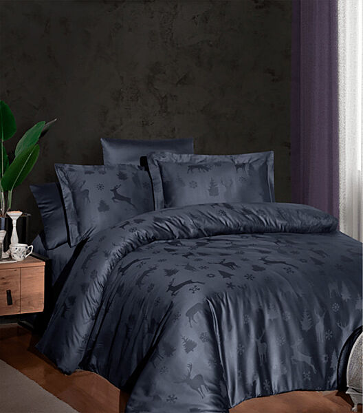 Комплект постільної білизни Jacquard Satin Dark Series First Choice