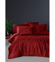 Комплект постільної білизни Jacquard Satin Dark Series First Choice