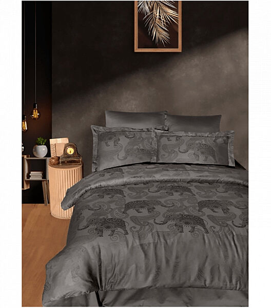 Комплект постільної білизни Jacquard Satin Dark Series First Choice