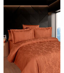Комплект постільної білизни Jacquard Satin Dark Series First Choice