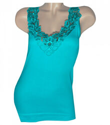 Ажурна майка на широких бретельках