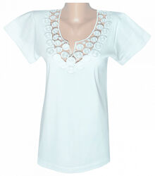 Мереживна футболка жіноча