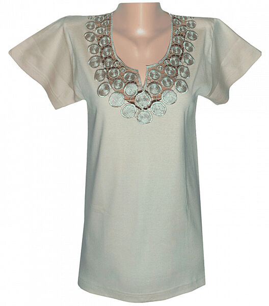 Мереживна футболка жіноча