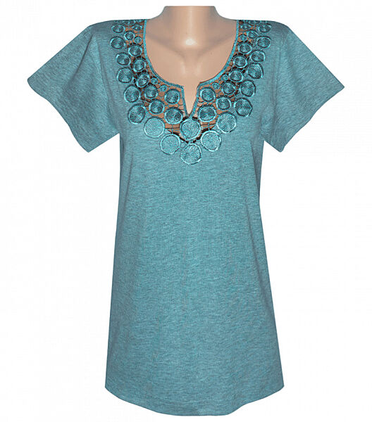 Мереживна футболка жіноча