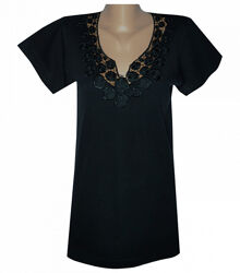 Мереживна футболка жіноча