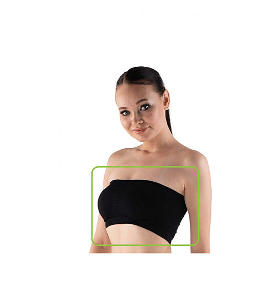 Жіночий топ без бретелів з мікрофібри