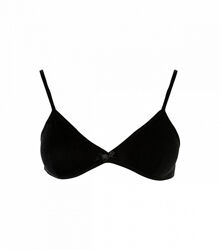 Бюстгальтер на тонких бретельках з трикутними чашечками.