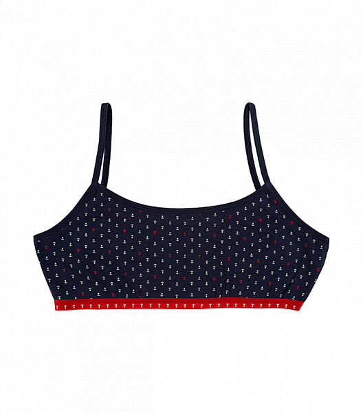 Підлітковий топ з малюнком на тонких бретельках