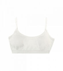 Білий топ на тонких бретельках