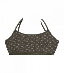 Хлопковий топ на тонких бретельках