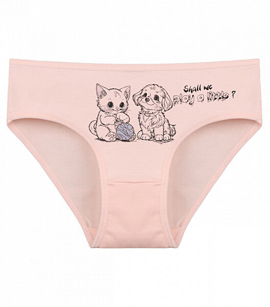 Дитячі сліпи для дівчинки з принтом Кошеня та Цуценя