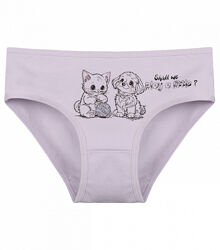 Дитячі сліпи для дівчинки з принтом Кошеня та Цуценя