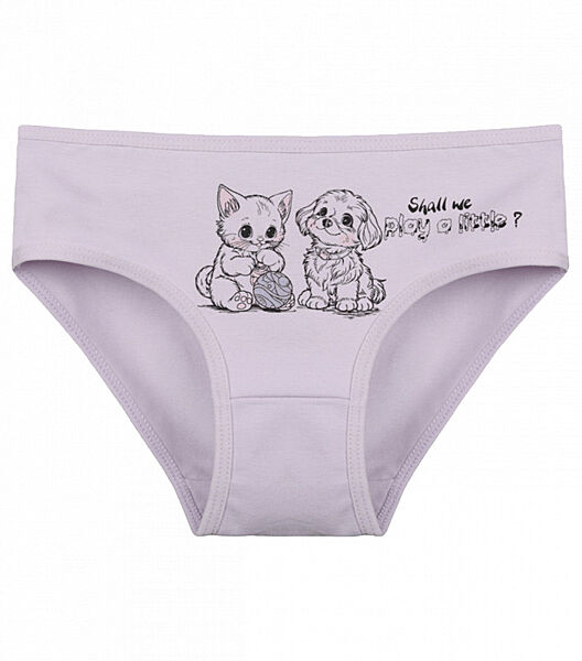 Дитячі сліпи для дівчинки з принтом Кошеня та Цуценя