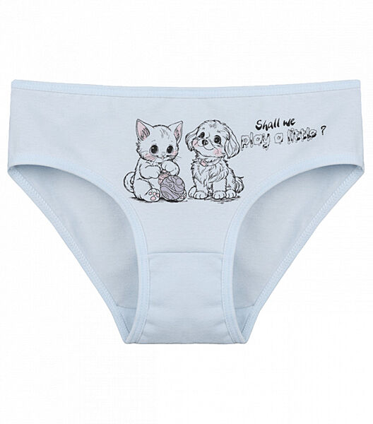 Дитячі сліпи для дівчинки з принтом Кошеня та Цуценя