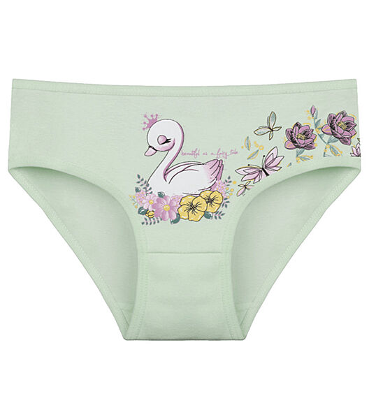 Дитячі сліпи для дівчинки з принтом Лебідь