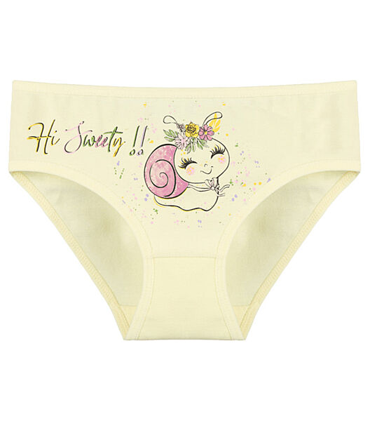 Дитячі сліпи для дівчинки з принтом Равлик