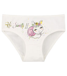 Дитячі сліпи для дівчинки з принтом Равлик