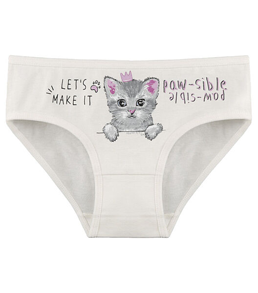 Дитячі сліпи для дівчинки з принтом Кошеня