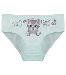 Дитячі сліпи для дівчинки з принтом Кошеня