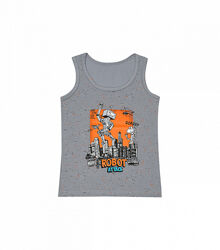 Майка з принтом робот для хлопчика