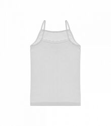 Майка для дівчаток натонкихбретелях з мереживом