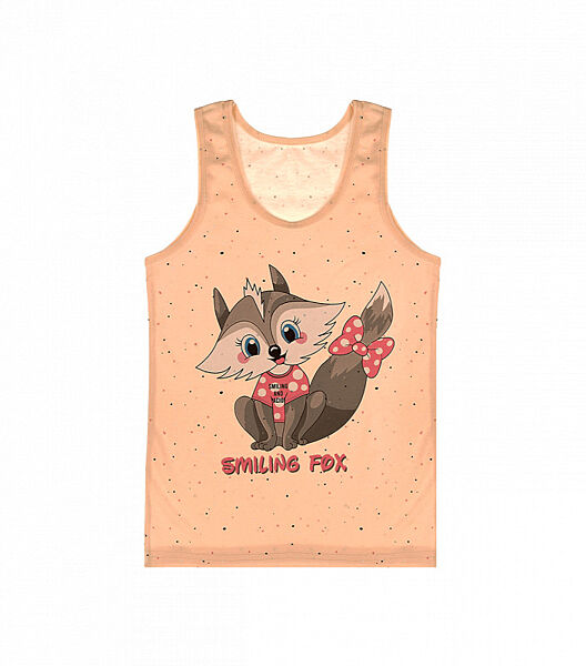 Майка на широкихбретеляхзмалюнком для дівчаток