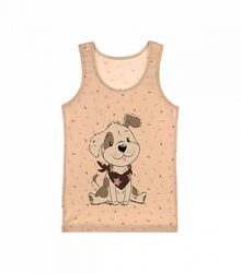 Дитяча майка на широкихбретелях змалюнком песика