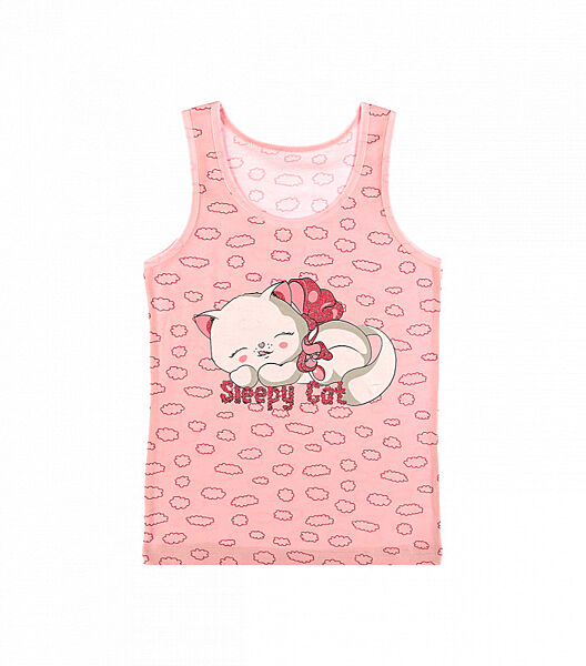 Дитяча майка для дівчаток змалюнком кота